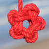 Chanvre teinté rouge